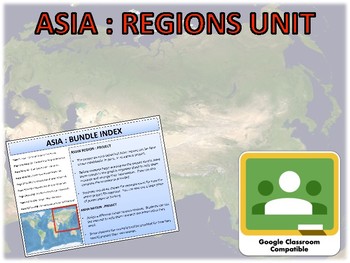 Preview of Asia - Complete Geography Bundle