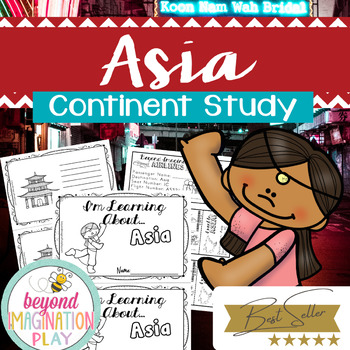 Preview of Asia Continent Study *BEST SELLER* Comprehension Activities + Play Pretend