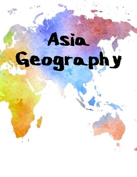 Preview of Asia Geography (Reading Comprehension and Mapping Workbook)