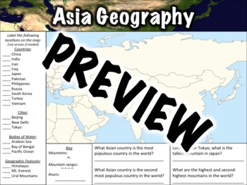 9th grade world geography tests