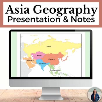 Preview of Asia Geography with Map Activities and Geography Guided Notes