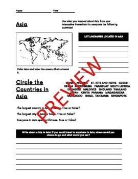 Preview of Asia Handout