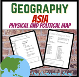 Asia Map Requirements Middle and High School Geography Phy