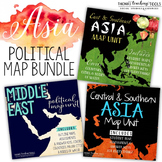 Asia: Political Map Unit Bundle **Save 10%**