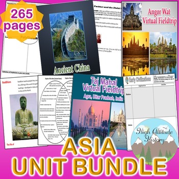 Preview of Asia Unit Bundle (Geography) South Asia, East Asia, Southeast Asia