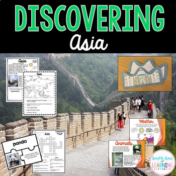 Preview of Continents: Asia Research Unit with Powerpoint presentation