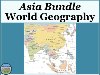 Preview of Asia World Geography Bundle