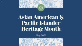 Preview of Asian American AAPI History Full Month Biography Presentation Editable