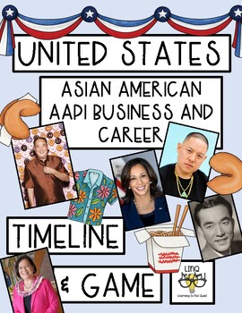 Preview of Asian American AAPI History Month Business and Career Figures: Timeline and Game