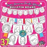 Asian American Coloring Pages Bulletin Board,AAIP Pennant 