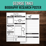 Asian American History Biography Poster for George Takei