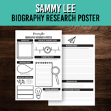 Asian American History Biography Poster for Sammy Lee
