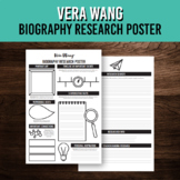 Asian American History Biography Poster for Vera Wang | AA