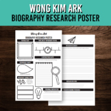 Asian American History Biography Poster for Wong Kim Ark |