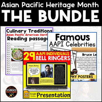 Preview of Asian American Pacific Heritage Month AAPI BUNDLE Bulletin Boards Posters Craf..