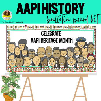 Preview of Asian American Pacific Island Heritage Leaders Bulletin Board Set
