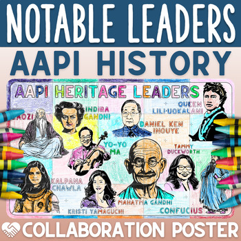 Preview of Asian American Pacific Islander AAPI Heritage Collaborative Poster Activity