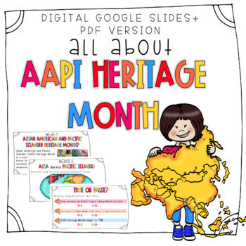 Preview of Asian American & Pacific Islander (AAPI) Heritage Month | Google Slides + PDF