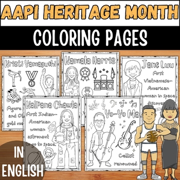 Preview of Asian American Pacific Islander Coloring Pages | Celebrate AAPI Heritage Month