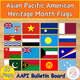 Asian American & Pacific Islander Country Flags Border, AA
