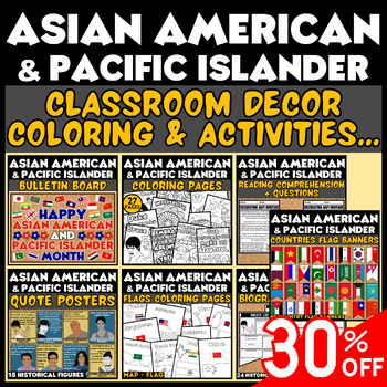 Preview of Asian American Pacific Islander Heritage Month Activities & Classroom Decor