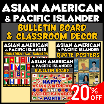 Preview of Asian American Pacific Islander Heritage Month Bulletin Board & Classroom Decor