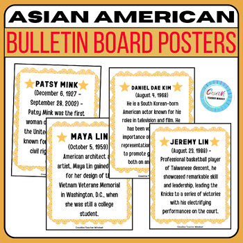 Preview of Asian American&Pacific Islander Heritage Month Bulletin Board Posters,AAPI