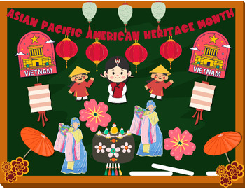 Preview of Asian American&Pacific Islander Heritage Month Bulletin Board, classroom decor