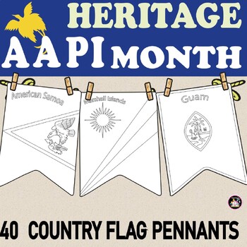 Preview of Asian American & Pacific Islander Heritage Month Celebration Flag Pennants