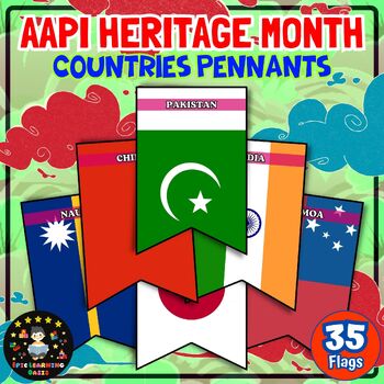 Preview of Asian American & Pacific Islander Heritage Month Country Flag Pennants