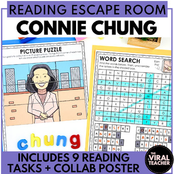 Preview of Asian American Pacific Islander Heritage Month Reading Escape Room Connie Chung