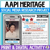 Asian Pacific American Heritage Month Research Project - A