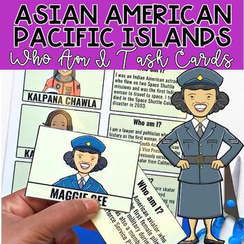 Preview of Asian American & Pacific Islander Heritage Month Who Am I Task Cards