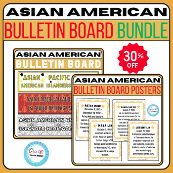 Preview of Asian American&Pacific Islander Month Bulletin Board Posters,Banners BUNDLE