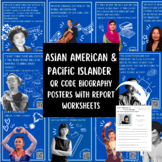Asian American & Pacific Islander QR Code Biography Poster