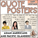 Asian American/Pacific Islander Quote Posters with Context