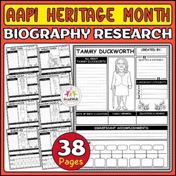 Preview of Asian American & Pacific Islander heritage Research Projects: Biography Report