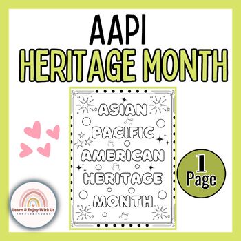 Preview of Asian American Pacific Islanders Heritage Month Coloring Pages | AAPI Activity