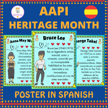 Preview of Asian American & Pacific Islanders Heritage Month Posters In Spanish