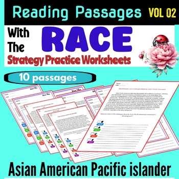 Preview of Asian American Pacific islander heritage month Race strategy Writing Prompts