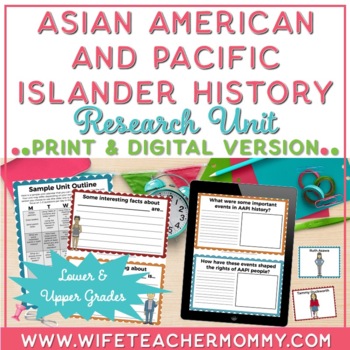 Preview of Asian American and Pacific Islander (AAPI) History Research Unit PRINT + GOOGLE