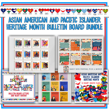 Preview of Asian American and Pacific Islander Heritage Month Bulletin Board Bundle Posters