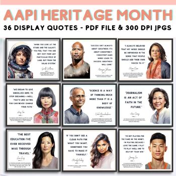 Preview of Asian American and Pacific Islander Heritage Month Poster Bulletin Board AAPI