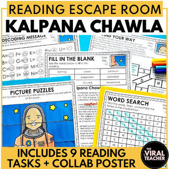 Preview of Asian American and Pacific Islander Month Reading Comprehension Escape Room