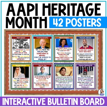 Preview of Asian American & Pacific Islanders Heritage Month Bulletin Board - AAPI Posters