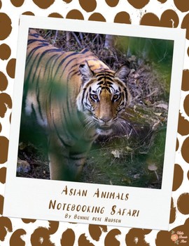 Preview of Asian Animals Notebooking Safari (Plus Easel Activity)