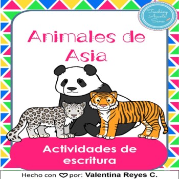 Preview of Asian Animals in Spanish Writing Activities 2nd Grade
