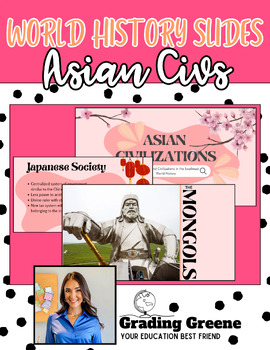 Preview of Asian Civilizations Google Slides | China | Japan | Mongolian Empire