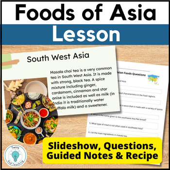 Preview of Asian Foods Lesson for Global Foods - Foods Around the World