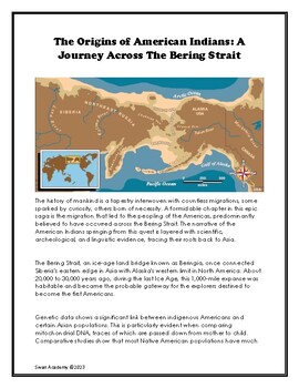 Preview of Asian Genealogical heritage of American Indians and their migration over the Ber